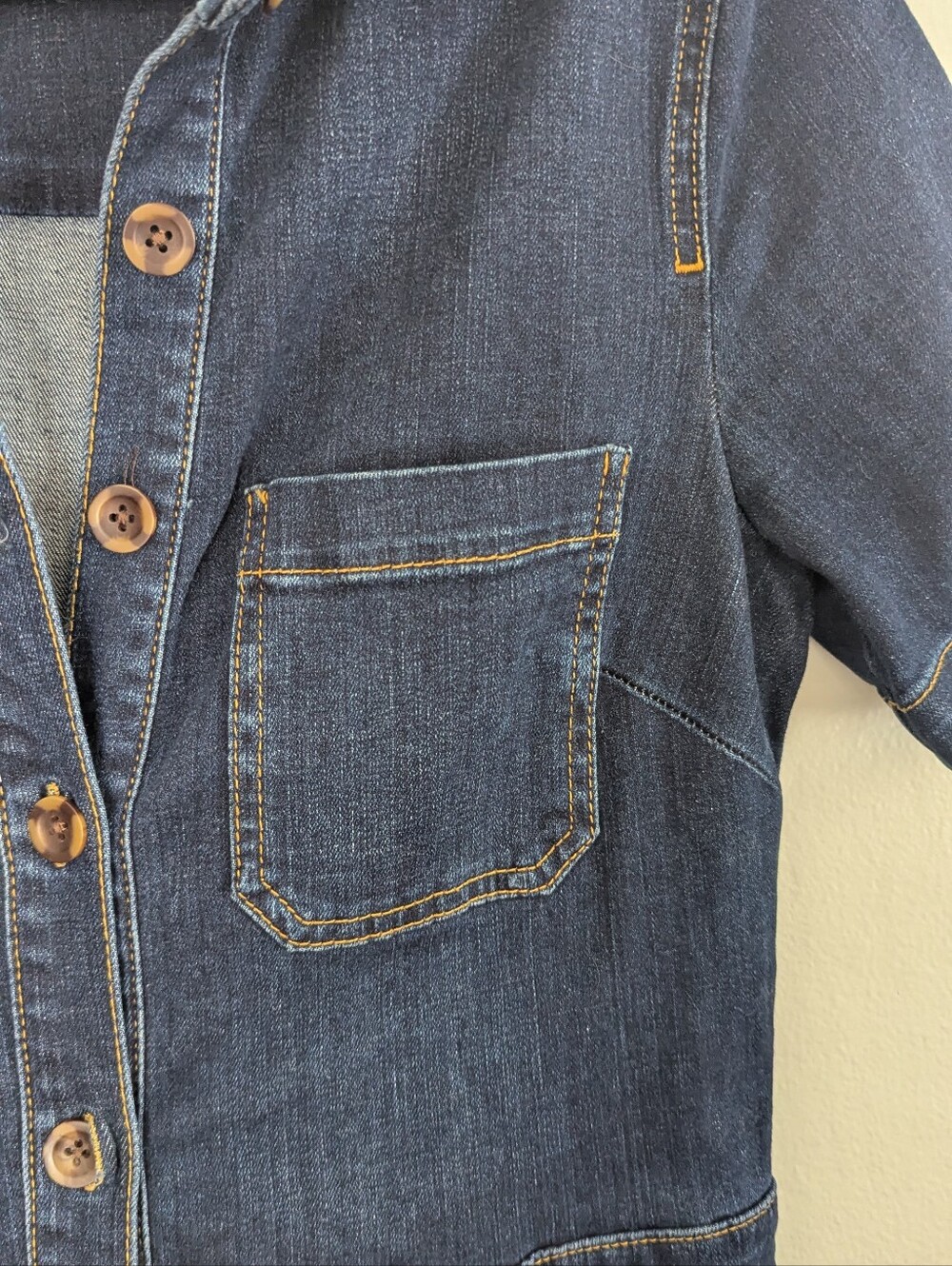 Boden Bootcut Denim Jumpsuit Sz: 6T - Picture 11 of 13